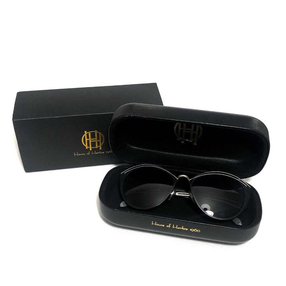 House of Harlow 1960 Steph Sunglasses in Black - Picture 8 of 9